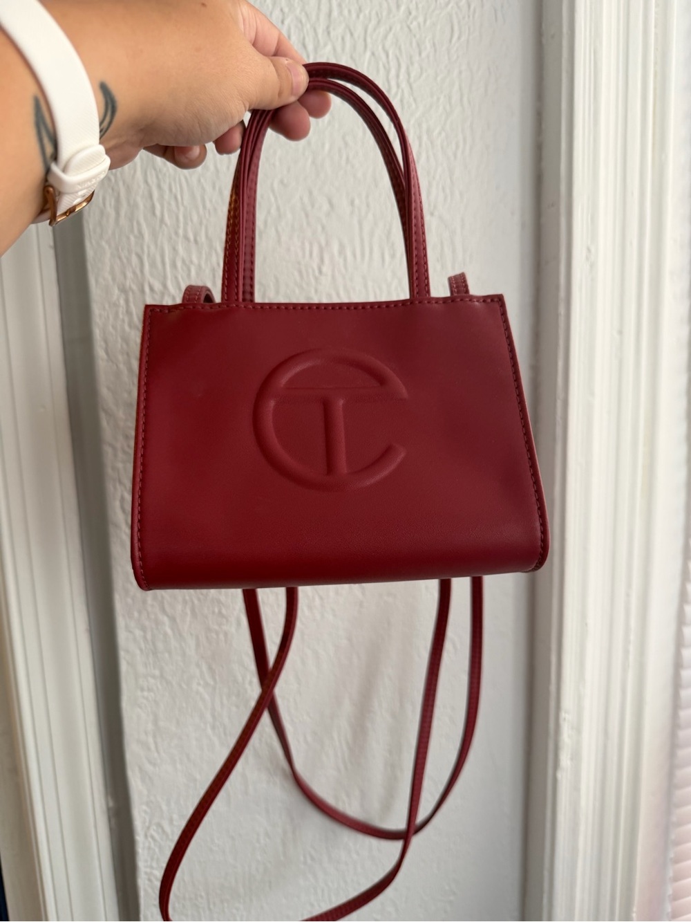 Telfar Mini in Maroon - Picture 1 of 3